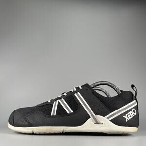 Xero Prio Men's 8.5 Black White Lightweight Barefoot Minimalist Running Shoe EUC